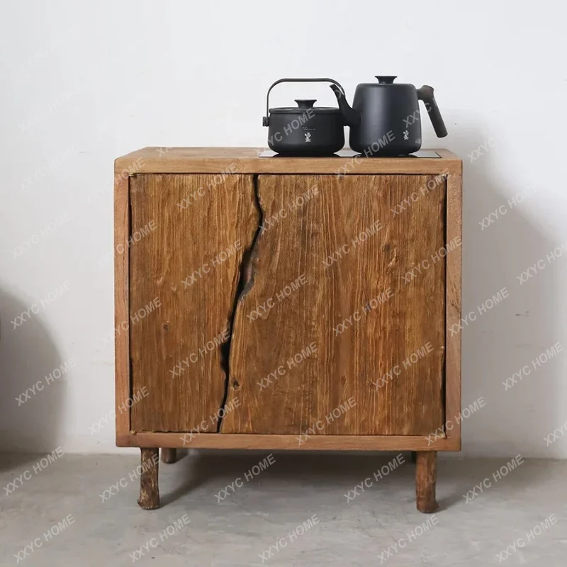 

Wabi Sanfeng Solid Wood Edge Tea Room Kettle Integrated Bucket Cabinet FT