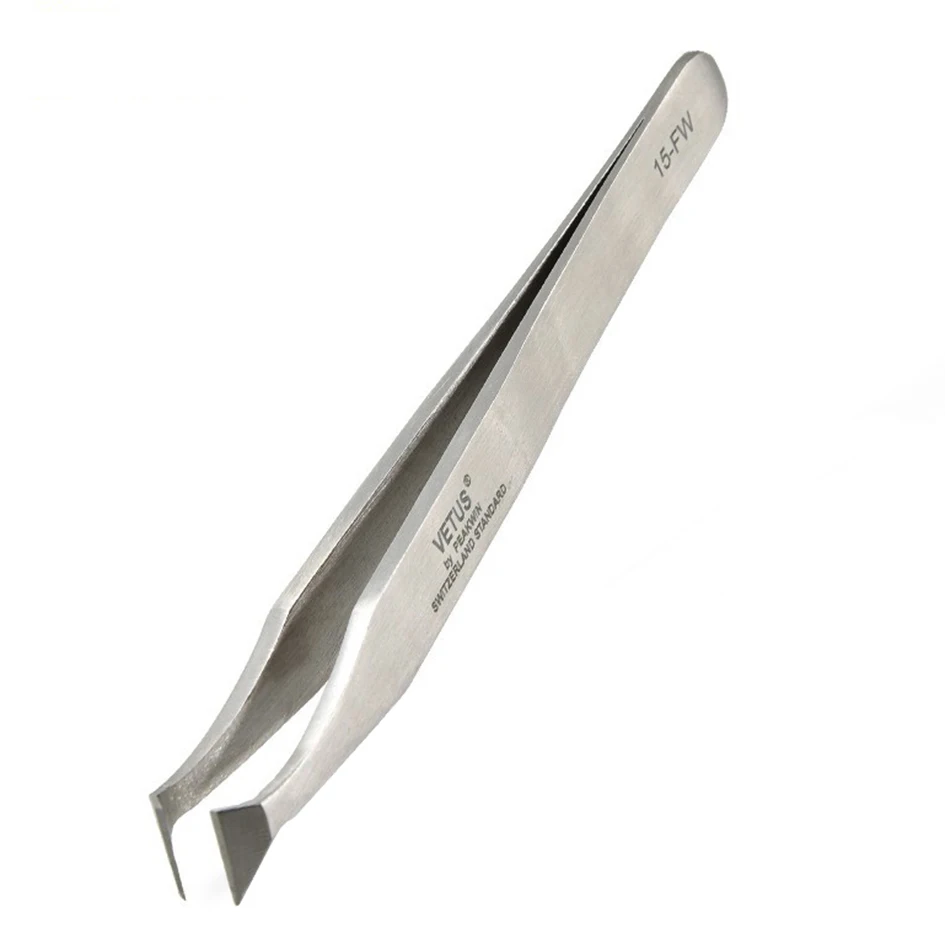 

New Original VETUS 15-FW Tweezers For Narrow Space Soft Copper Wire Cutting Tool Professional Repair Tools Cutter 20pcs/lot