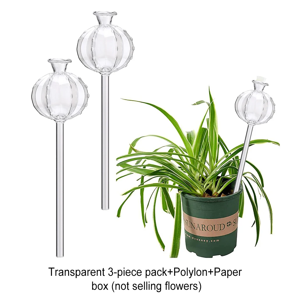 3pcs/set Self Watering Planter Insert Convenient Plant Watering Device Easy To Add Water Glass B