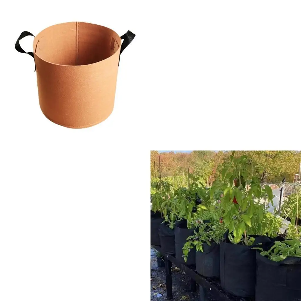 أكياس زراعة النباتات، أوعية من القماش غير المنسوج، أكياس زراعة الخضروات، أواني الحديقة، مثالية لزراعة المنزل والبستنة بكفاءة #1