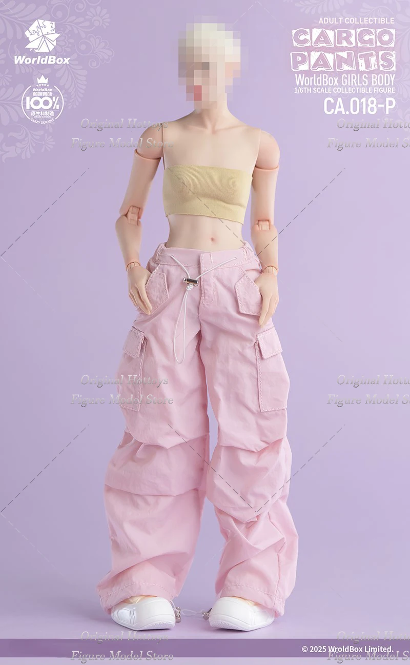 Worldbox CA018 1/6 스케일 여성 군인 스트레이트 레그 통근 캐주얼 롱 팬츠 12 인치 액션 피규어 인형 액세서리