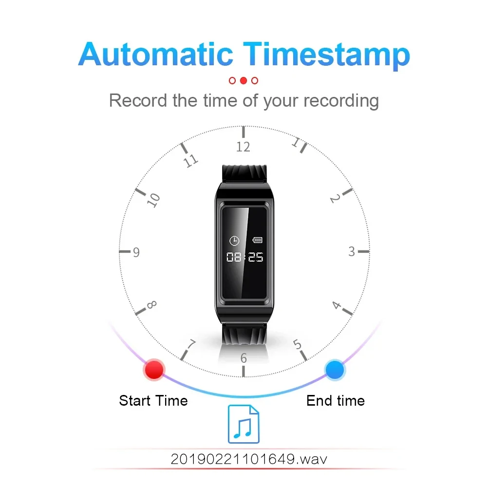 Mini Camera Watch Voice Video Recorder 1080P HD DV Professional Digital Bracelet Dictaphone Sound Small Micro For Home Secure