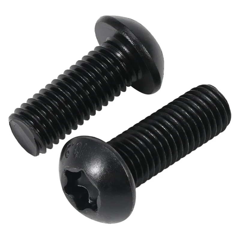 Torx M3 M4 M5 M6 M8 M10 Black Torx Button Six Lobe Pan Head Screw Grade 10.9 steel  Tamper Proof Security Torx Pan Head Screw