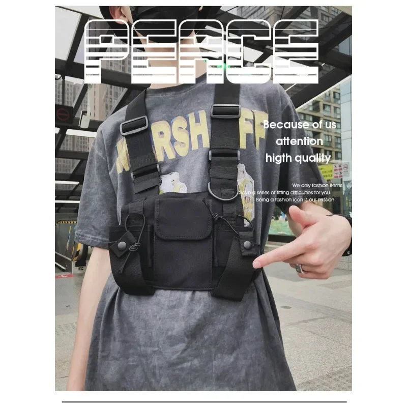 Tactical Chest Bag for Woman Hunting Vest Bags Fashion Tactical Vest Streetwear Bags Casual Waist Pack Unisex Chest Rig Bag