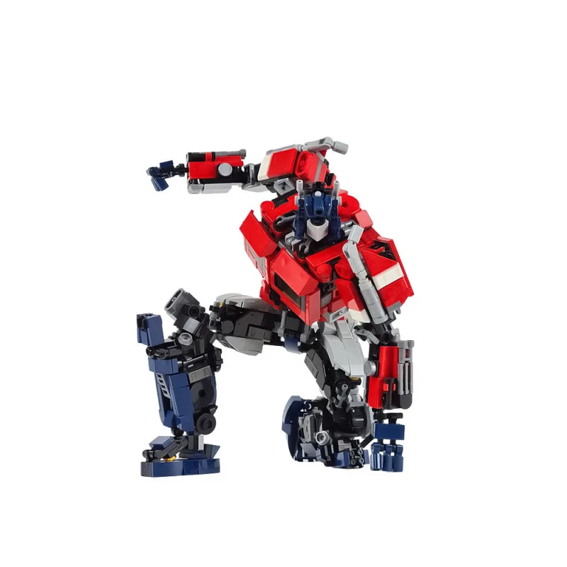 Movie Autobots Leader Pillar Building Blocks Handmade for Boys Birthday Gift Film Television Periphery Small Particle Assemble