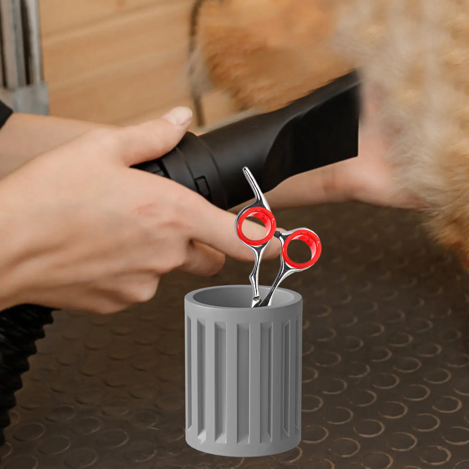 12Pcs Silicone Scissors Finger Rings Soft Dog Grooming Shears Rings Thumb Grip Inserts Pet Hair Cutting Clippers Accessories