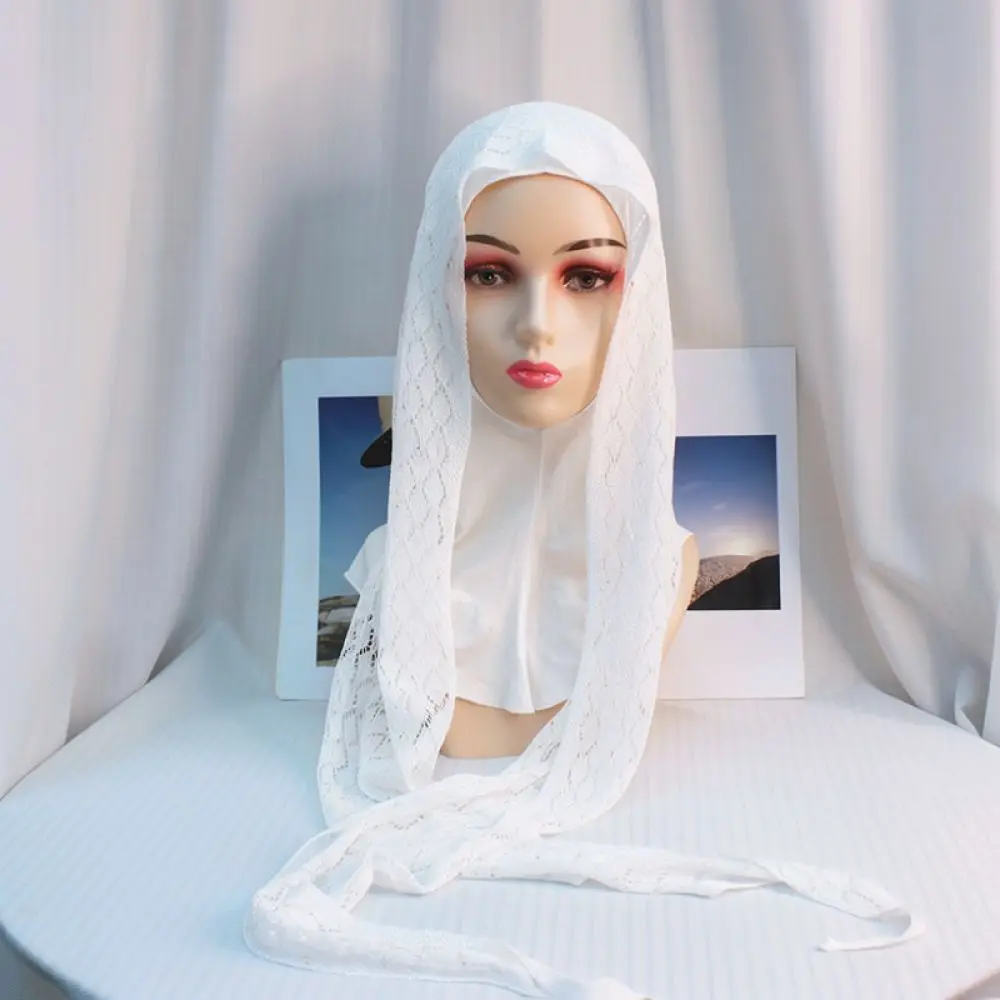 Daily Wear Knitted Turban Hat Women Soft Stretchy Hair Wrap Solid Color Breathable Elastic Ethnic Style Headgear