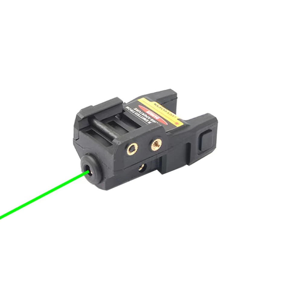 Tactical Green Laser Sight Magnetic Rechargeable Mini Handgun Strobe Dot Sight Weapon Pistol Beam for 20mm Rail Built-in Battery