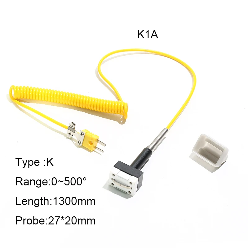 

1PC K-Type Magnetic Surface Temperature Square Bearing Thermocouple Strong Magnetic Adsorption Temperature Sensor