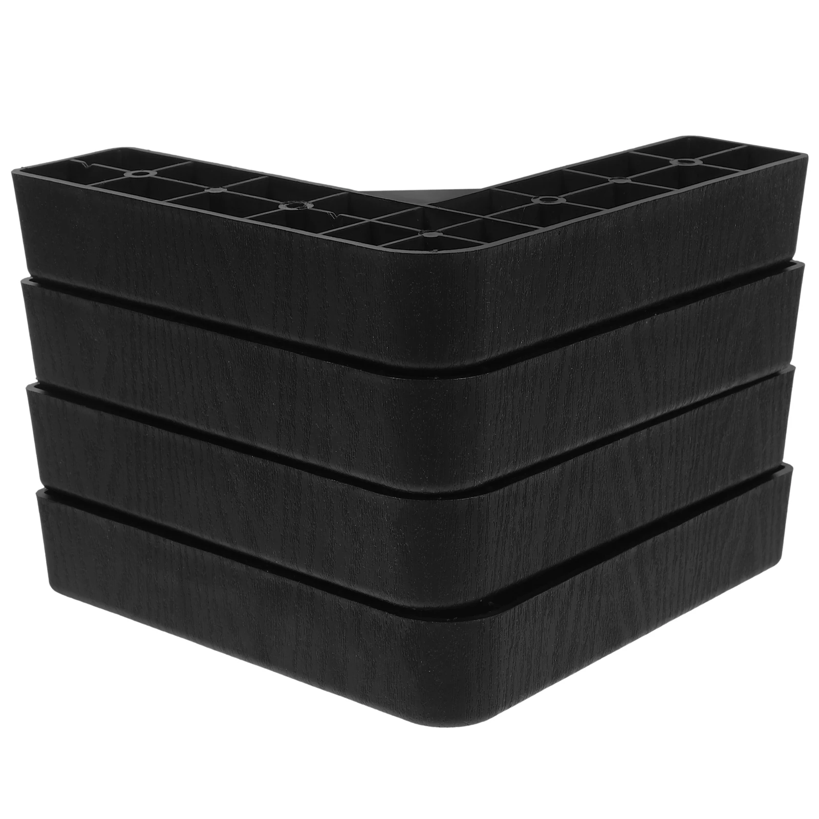 

4pcs Plastic Furniture Legs L-Shaped Sofa Couch Replacement Lightweight Sturdy Storage Under Bed Floor Protector Heavy Duty
