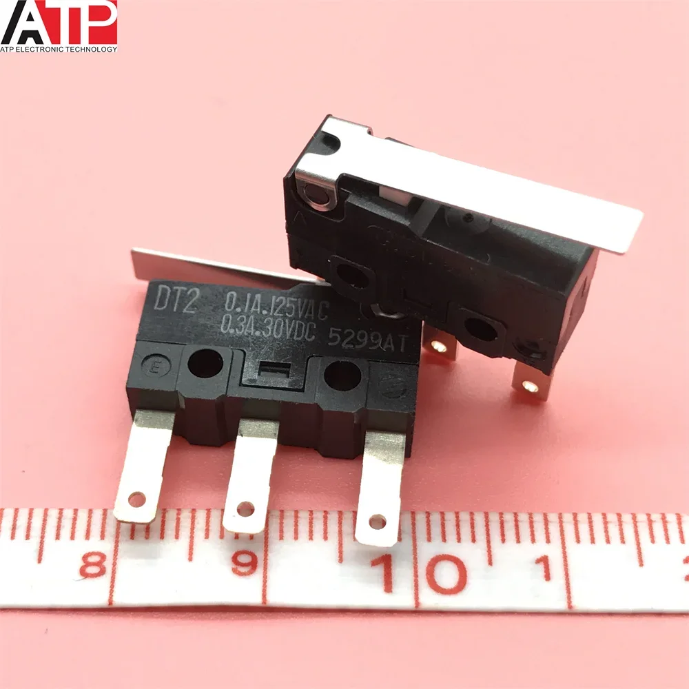 5PCS DT2 3 feet micro switch micro limit travel switch button Original spot inventory