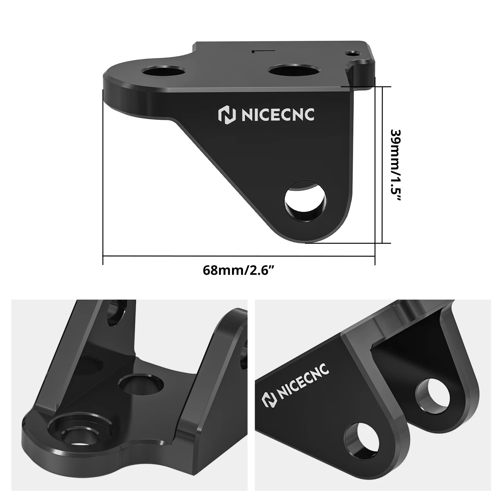 NICECNC Für Honda CRF250R CRF450R 2016-2026 Versetzte Fußrastenhalterungen für Honda CRF250RWE CRF450RWE Works Edition Aluminium – Detail 6