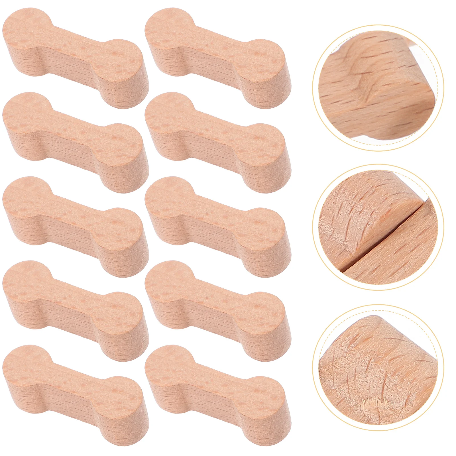 

16 Pcs Log Wooden Track Accessories Toys DIY Kids Train Connector Model Children Adaptors