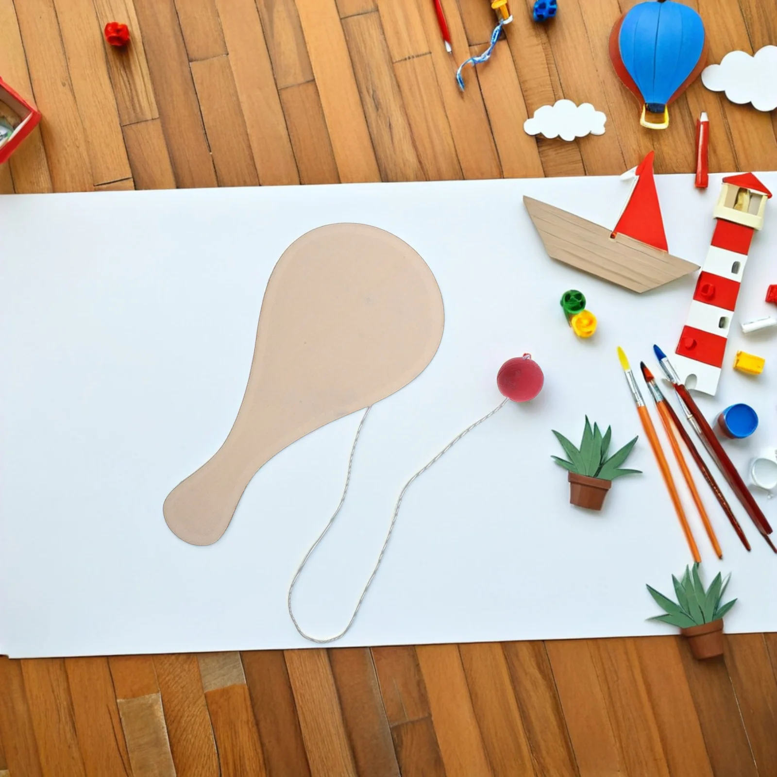 10 Pezzi Racchette da Ping Pong in Legno Naturale, Superficie Liscia per Graffiti Fai-da-Te, Racchette da Tennis da Tavolo per Dipingere