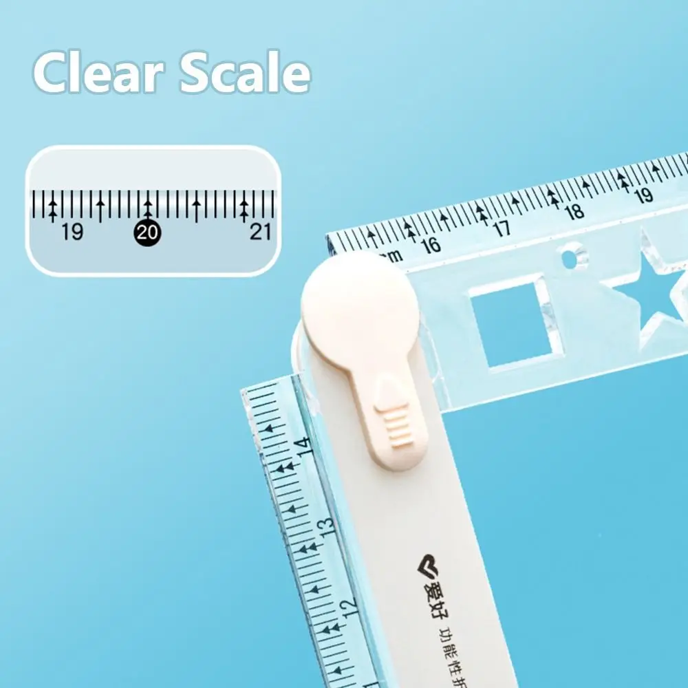 New Portable High Quality Durable 30CM Foldable Ruler Clear Scale Foldable Measuring Ruler Easy Storage Straight Ruler Students