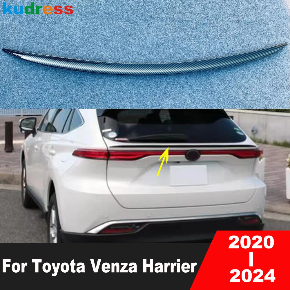 

Rear Trunk Spoiler Cover Trim For Toyota Venza Harrier 2020 2021 2022 2023 2024 Car Tailgate Wing Lip Molding Strip Accessories