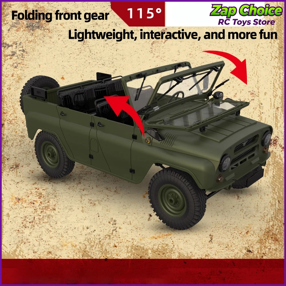 WPL C94 1/12 Scale 4WD Electric RC Off-Road Rock Climber Anti-Slip Tires 2.4G Remote Control Toy Truck Gift for Boy Adult