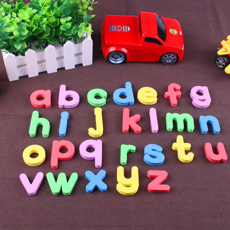 Magnetische Letters Cijfers Alfabet Abc 123 Koelkastmagneten Plastic Educatief Voorschoolse Speelgoedset Hoofdletters Wiskunde