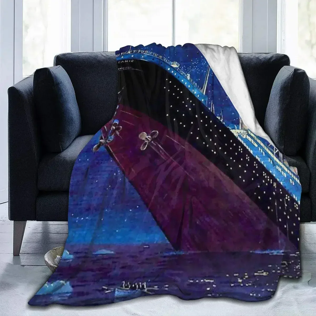 

Titanic Baby Blanket Super Soft Fuzzy Cozy Warm Plush Blanket for Bed Couch Chair Living Room Spring Fall Winter Spring