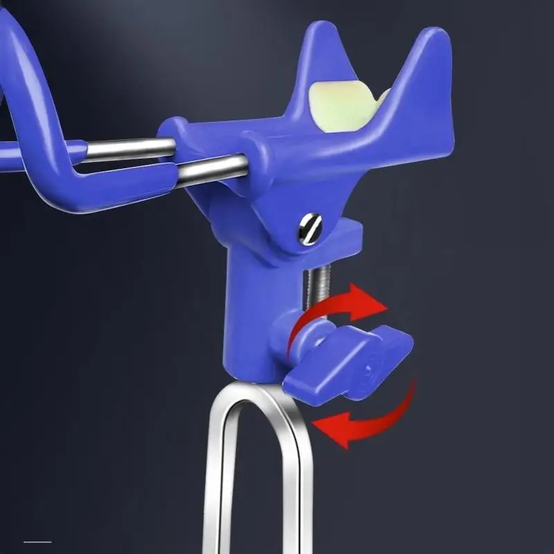Angelrutenhalter 360 ° Verstellbarer, robuster, faltbarer, tragbarer Ständer für Eisfischen, Boot, Kajak, Uferangeln – Detail 2