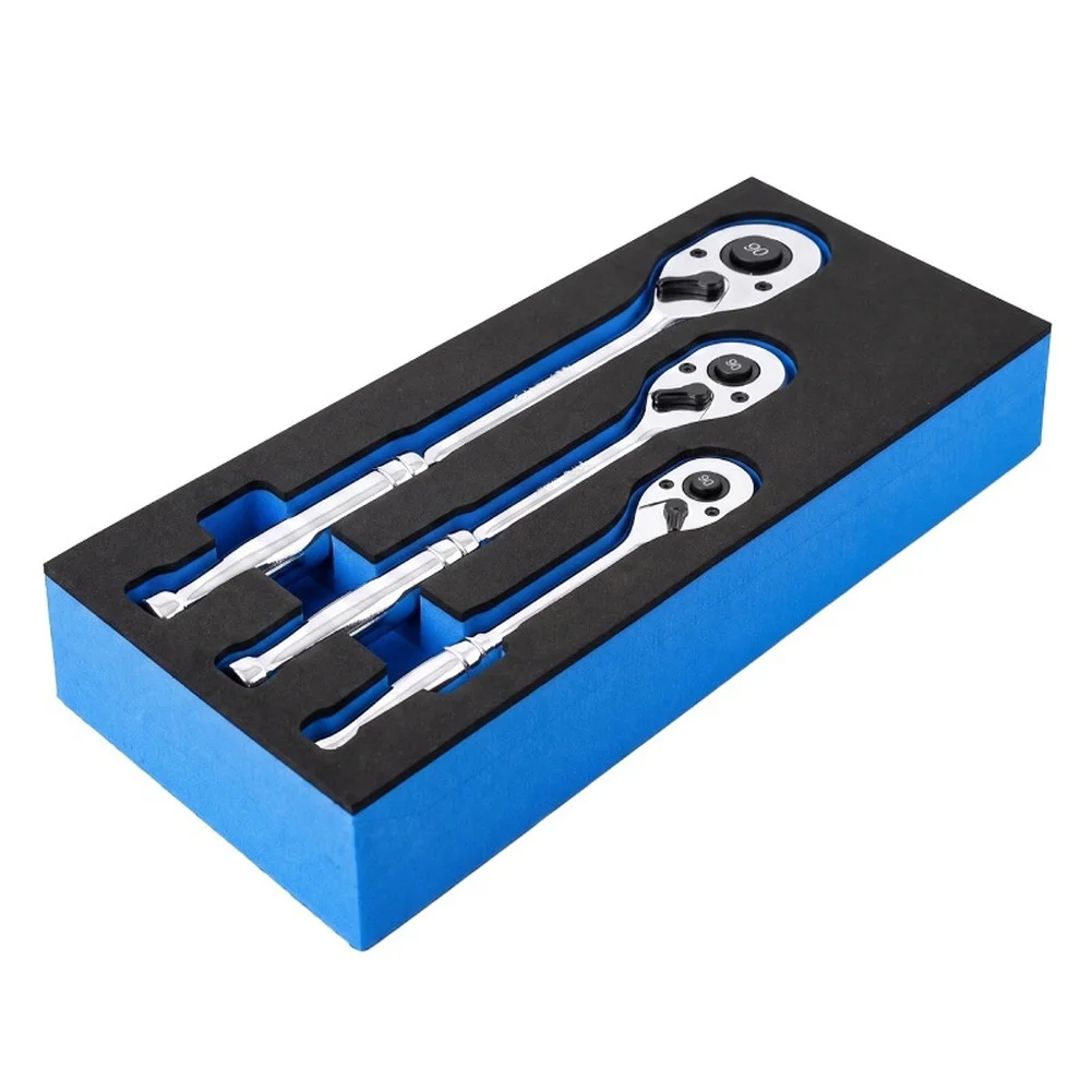 For Garage Workshop 90 Tooth Ratchet Wrench Chromium Vanadium Wrench Sleek Professional Appearance For 1 4 Inch Drive