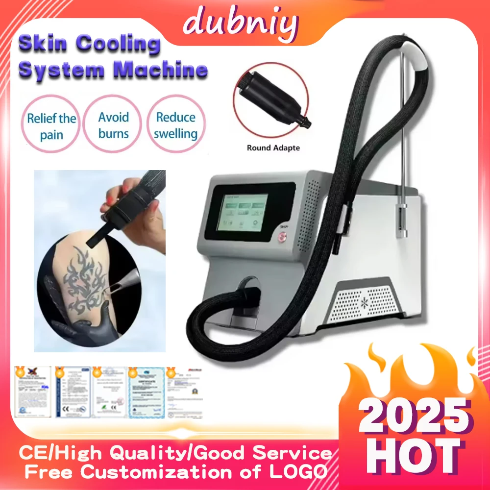 

2025 Новый портативный Zimmer -20 ° C Криотерапия Система охлаждения кожи холодного воздуха Машина для облегчения боли Лазерная обработка Профессиональное устройство