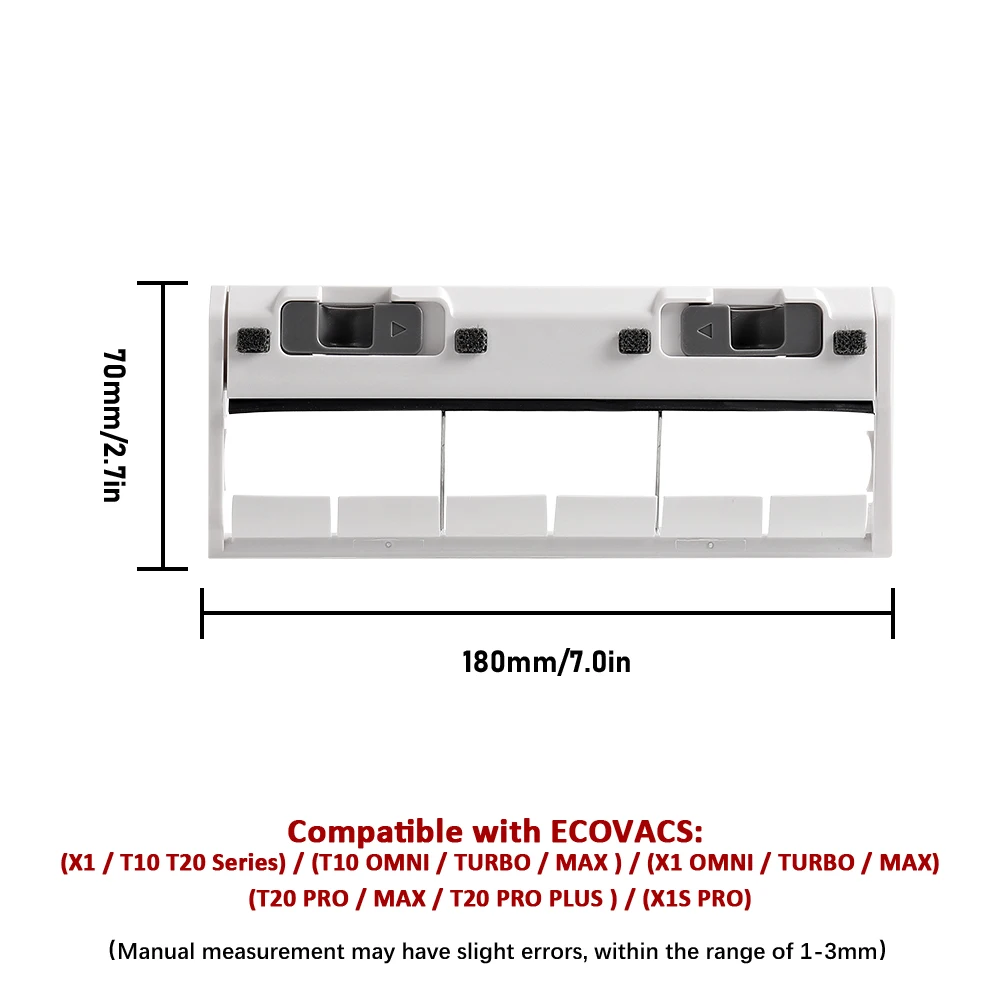 Für Ecovacs Deebot X1 OMNI/TURBO, T10 OMNI/TURBO/X1S PRO Staubbox, Hauptseitenbürste, Hepa-Filter, Mopp Lappen Staubbeutel Mopptücher Teile – Detail 9