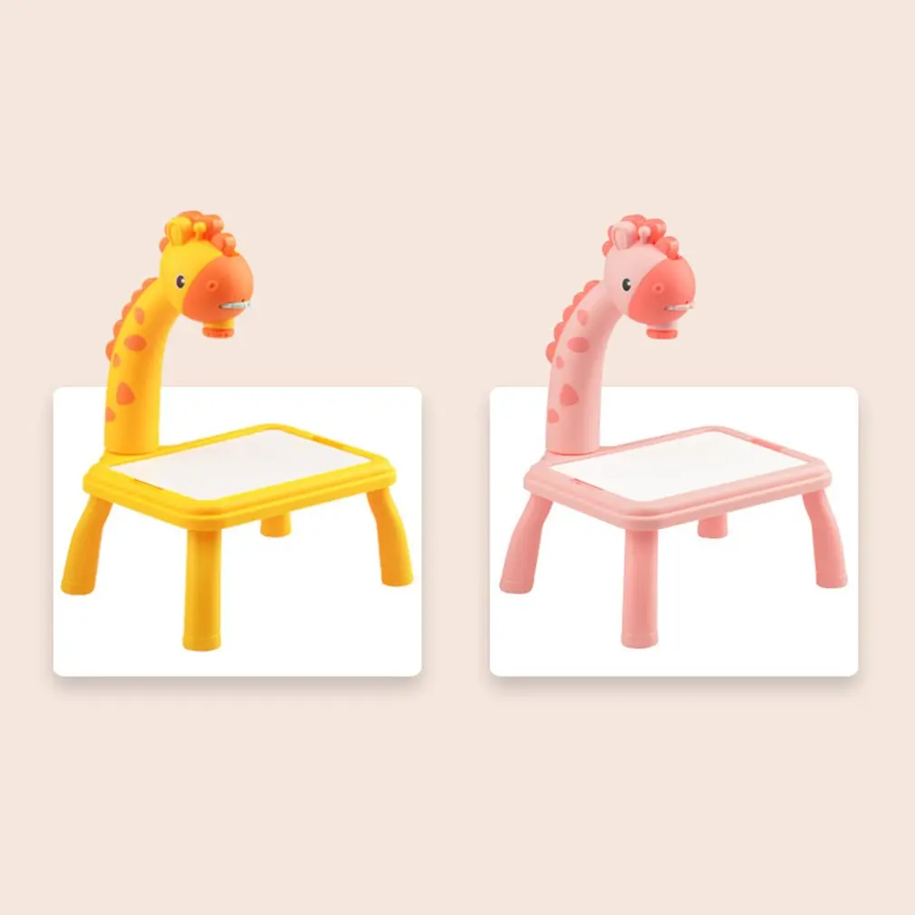 New Children Led Projector Art Drawing Table Toys Kids Painting Board Desk Arts Crafts Educational Learning Paint Tools Toy