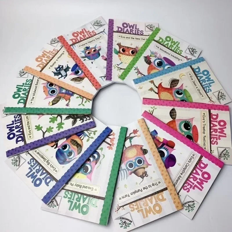 

17 книг/набор, дневники с совой, английская книжка с картинками, детское дошкольное образование, обучение детей, дневник для письма, книги для девочек 6-12 лет