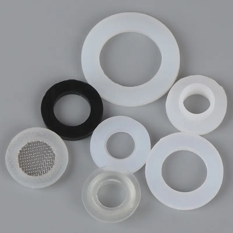 

10 PCs 1/2" 3/4" 1"Rubber Ring White Black Silicon Flat Gasket Sealing Ring for Shower Nozzle Hose Pipe Bellows Tube Washer Ring