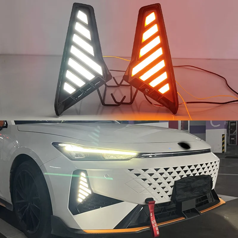 For Changan UNI-V UNIV 2024 LED Foglight DRL Front bumper foglight foglamp Assembly Daytime running light