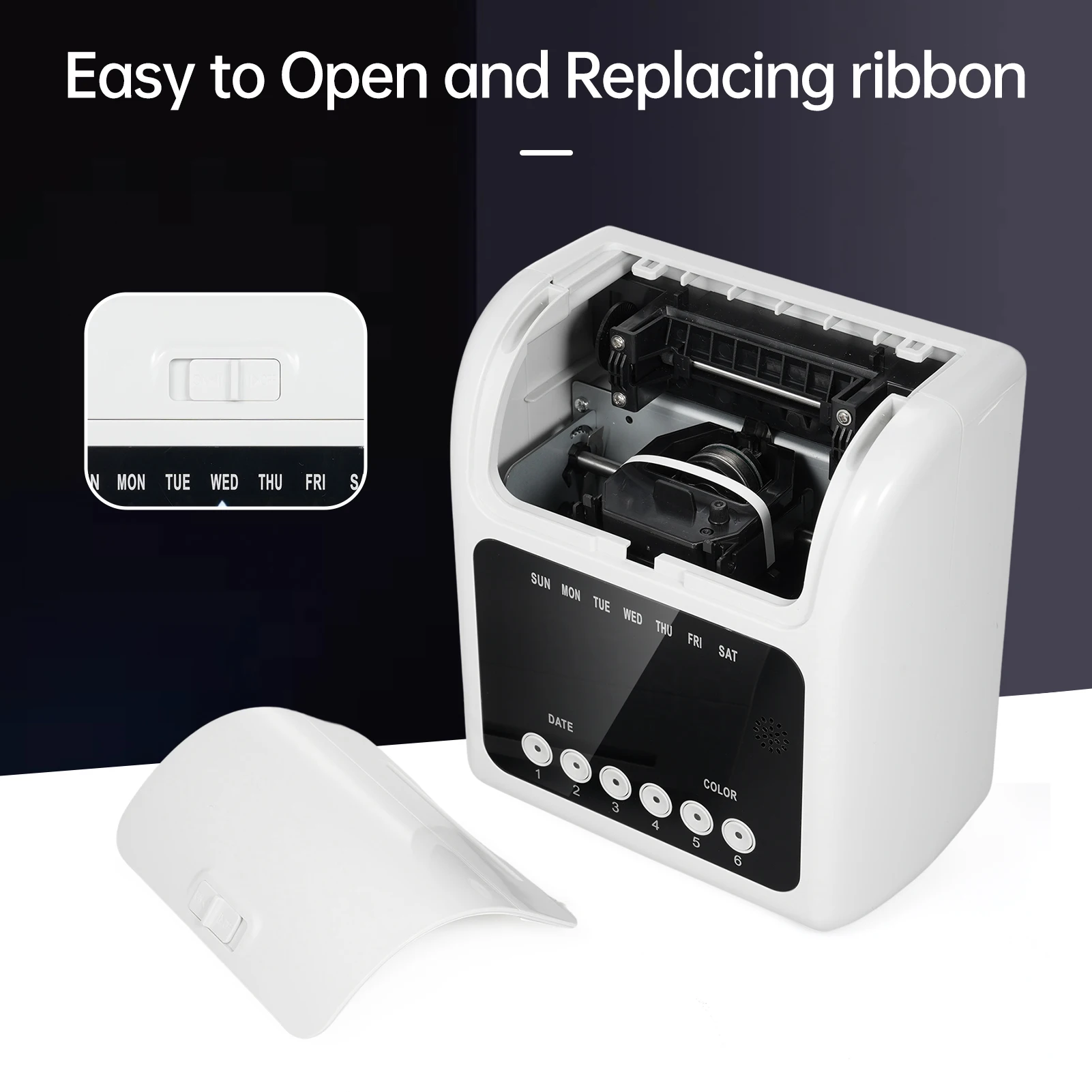 

Electronic Time Clock with Extra 100pcs Time Cards 2 Sided Monthly & Weekly and 2PCS Ink Ribbon Cartridge Employee Attendance