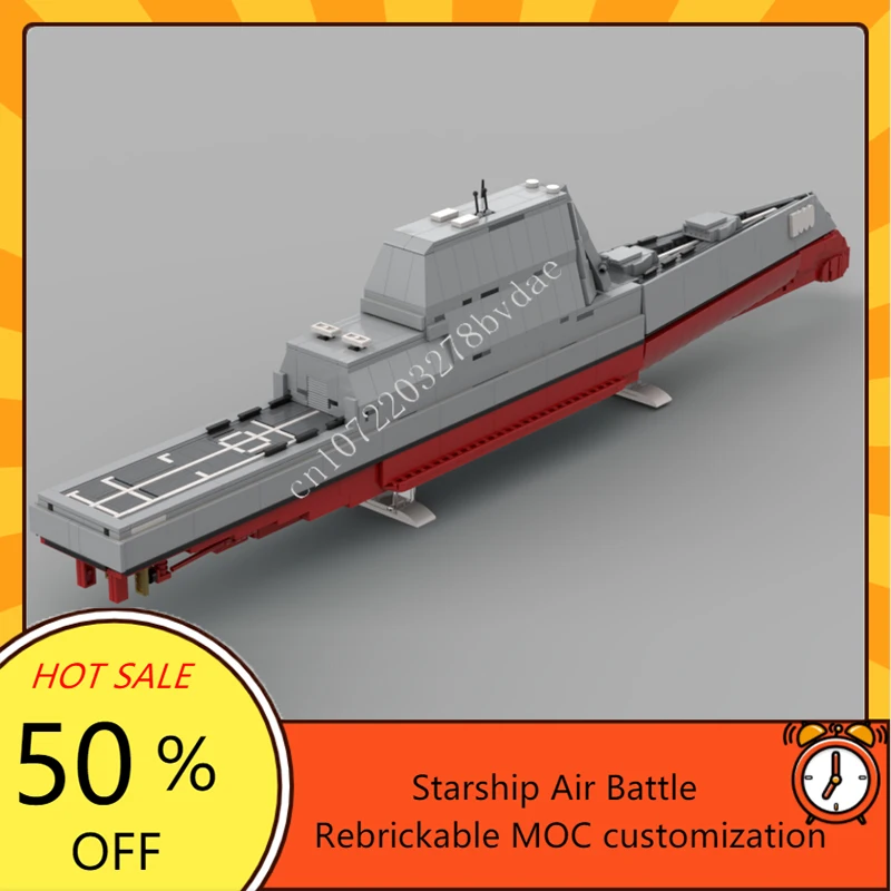 

1014 шт. MOC USS Zumwalt пазлы набор военных кораблей DIY сборка креативные детские головоломки детский рождественский подарок игрушки для детей в возрасте