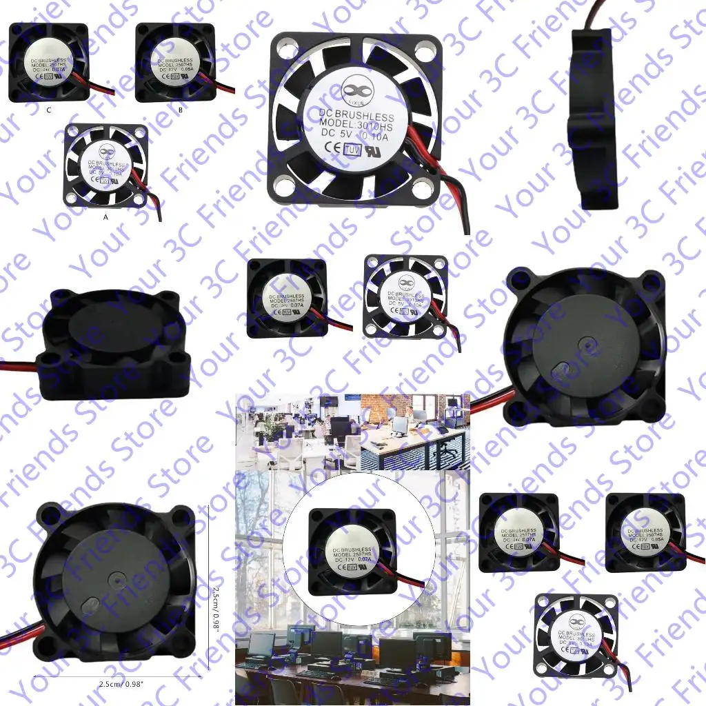 

25mm Fan 2507 Hydraulic Bearing Brushless Cooling Cooler Widely Application