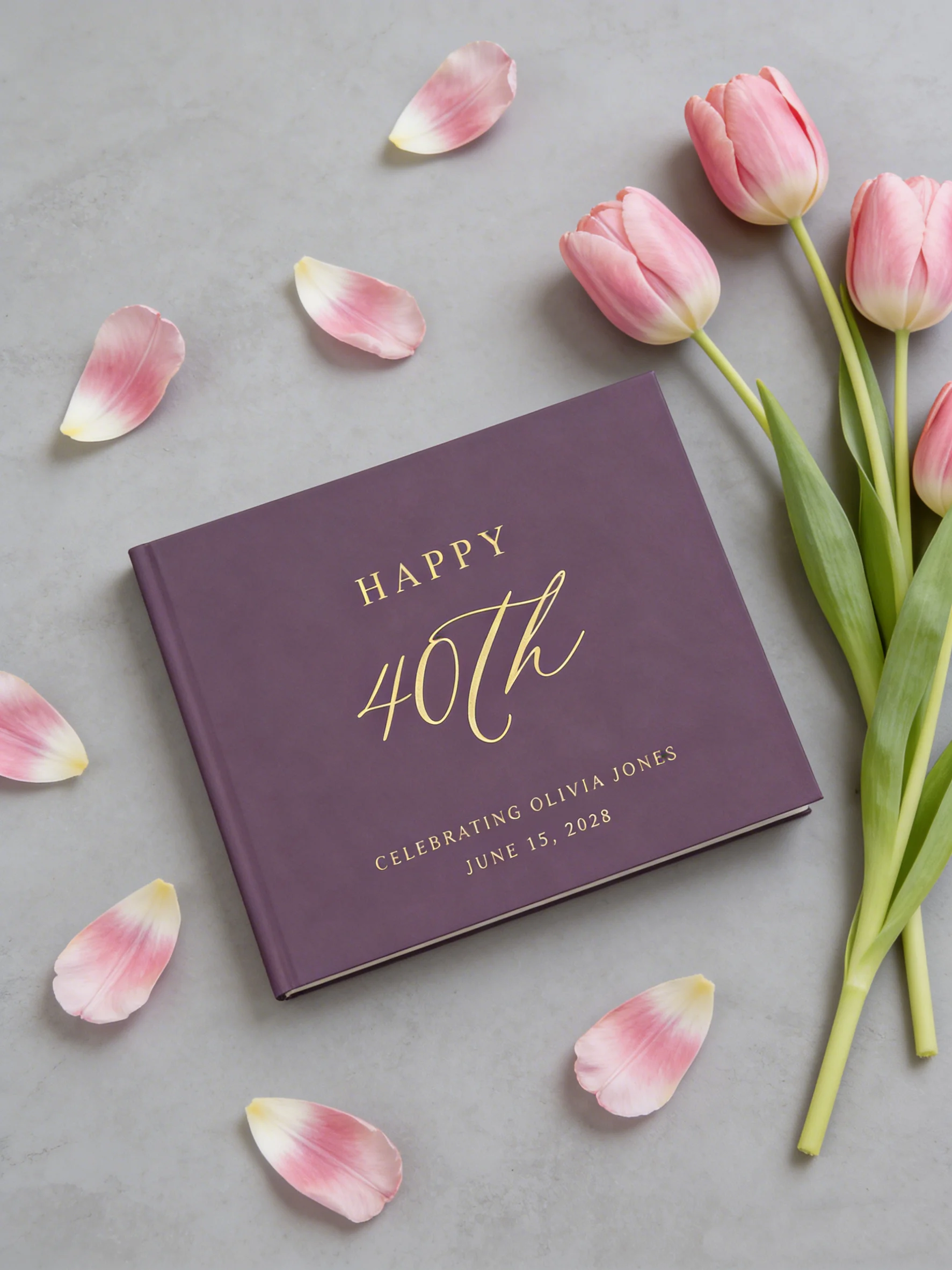 

Книга пожеланий на день рождения по индивидуальному заказу | Золотая фольгированная обложка для памятных вещей | Идеальный декор для празднования 21-го, 30-го и других дней рождения