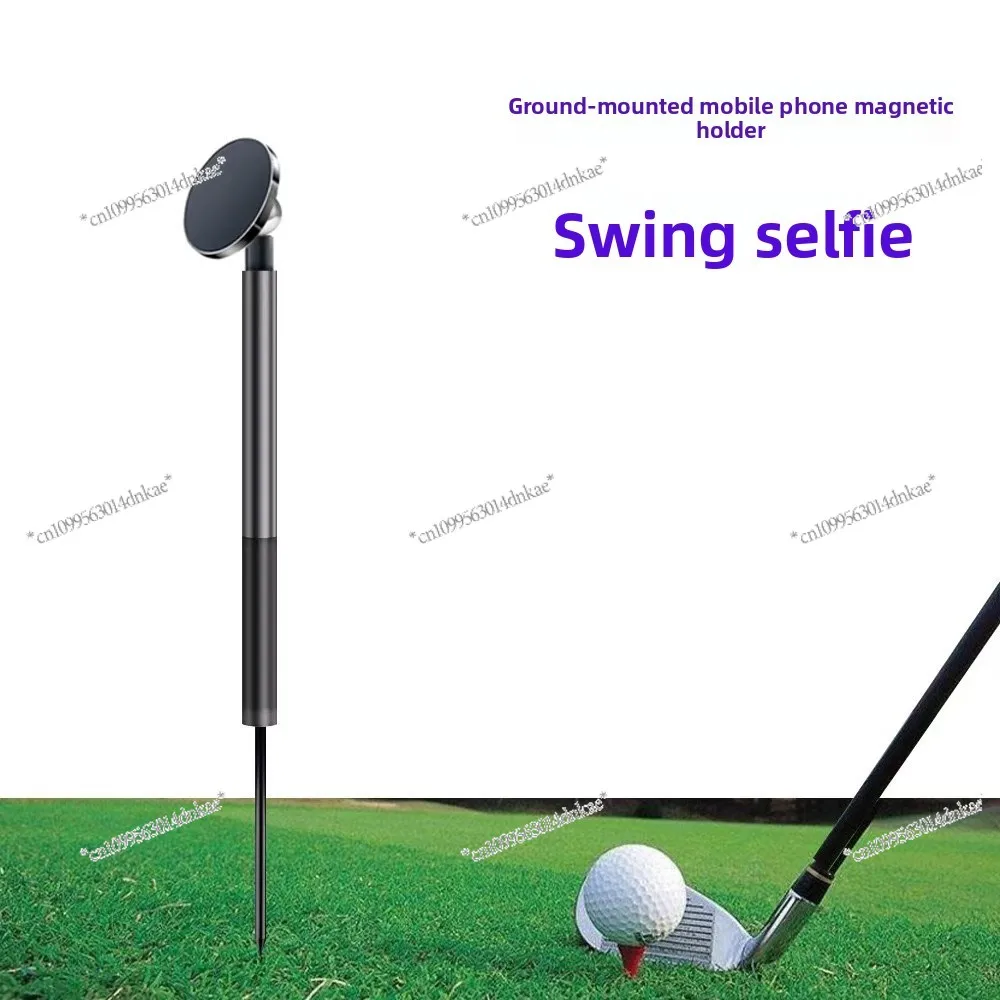 New Golf Selfie Stick Tripod Plug-in Mobile Phone Holder Magnetic Outdoor Ruff Course Shooting Stand