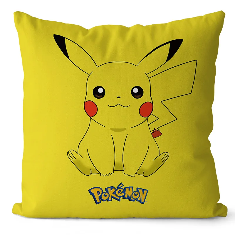 Pokémon Pikachu Snorlax Gengar Charmander Anime Polyester Cushion Pillowcase Home Cute Decorative Gift Christmas Holiday