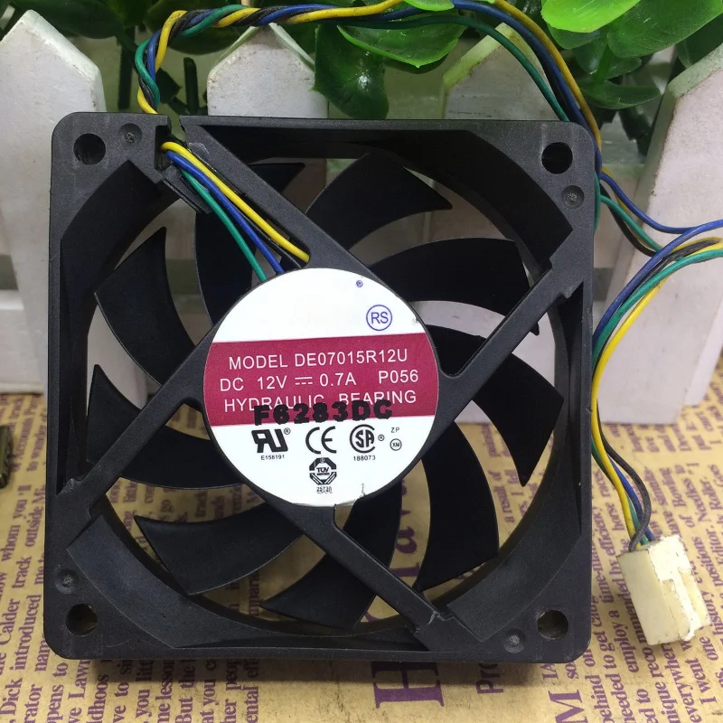 

Новинка для AVC DE07015R12U DC12V 0.7A 7015 70*15 мм 4-проводной бесшумный охлаждающий вентилятор # QW