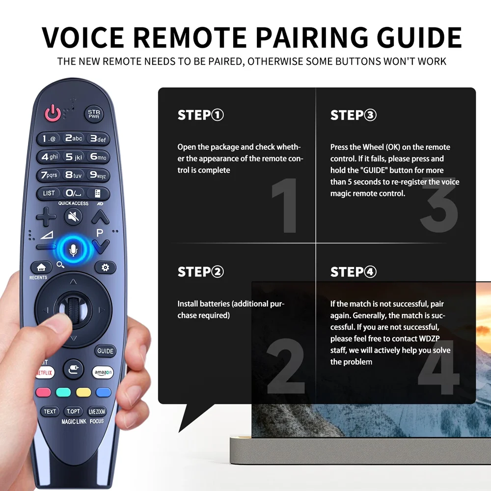 AN-MR650A جهاز تحكم عن بعد سحري لسلسلة LG 2017-2020 Smart TV LH/UH/SH مع وظيفة الصوت والمؤشر