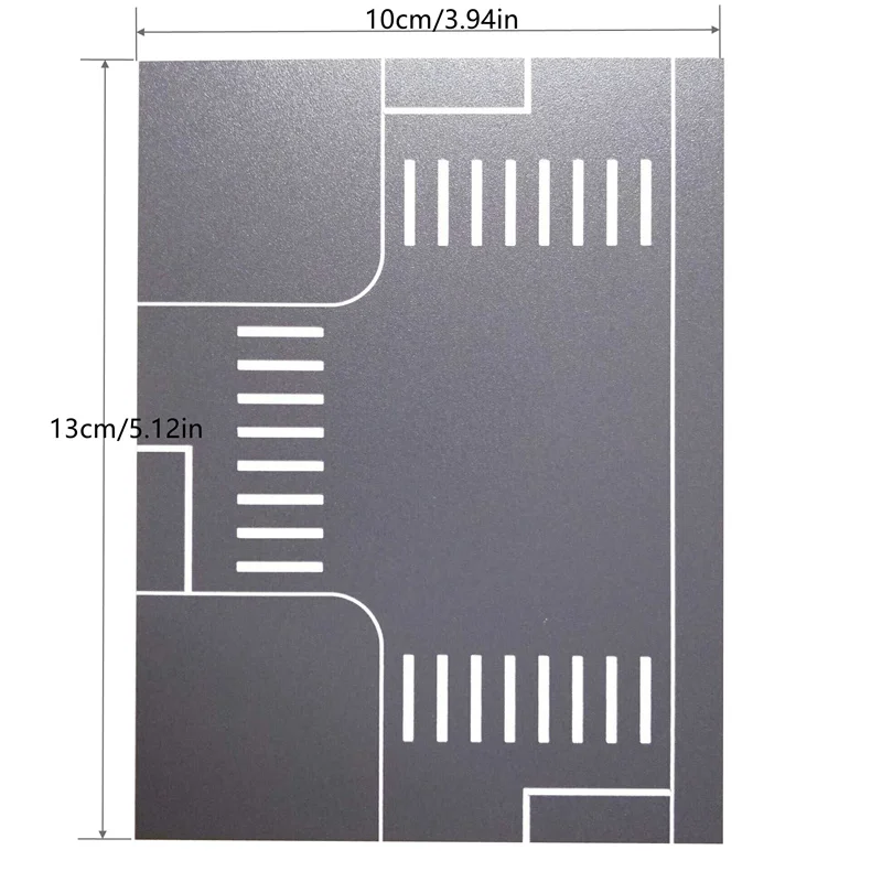 N Scale Model With Crosswalk Train Railway Architecture Diorama Street Road Scenery Layout