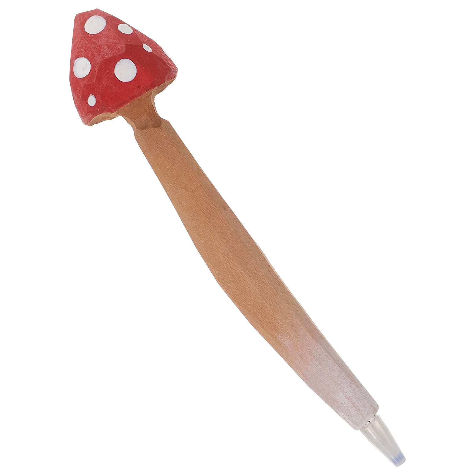 

Wooden Engraving Pen 0.5mm Cute Mushroom Ballpoint Pens for Kids Students Office School Supplies Creative Design Writing Tools
