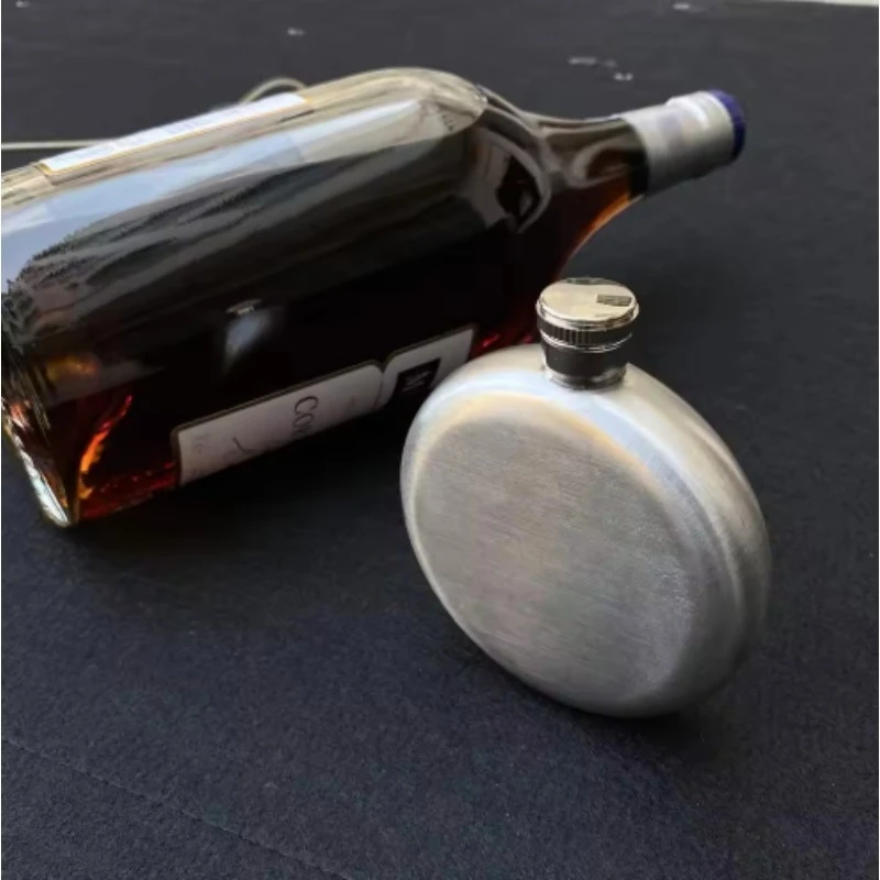 5Oz Round Wine Hip Flasks Stainless Steel Alcohol Flask Russian Whiskey Bottle Liquor Pot Drinkware Accessories