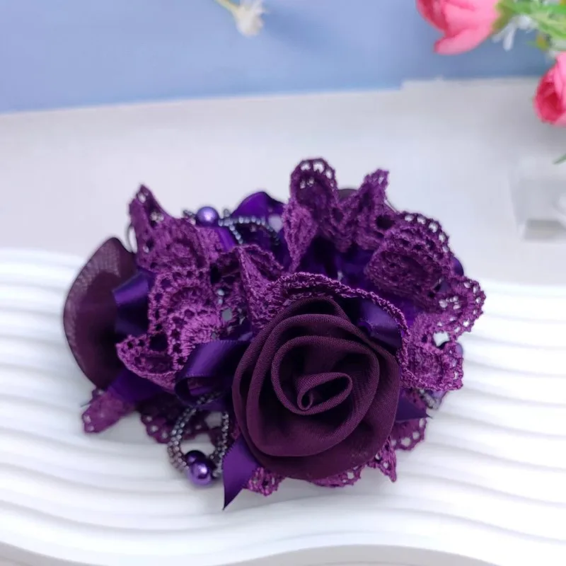 3 Flowers Wide Circle Elegant Headband Female Elastic Rubber Band Ponytail   Coles Para El Pelo  Scrunchies  Hair Accessories