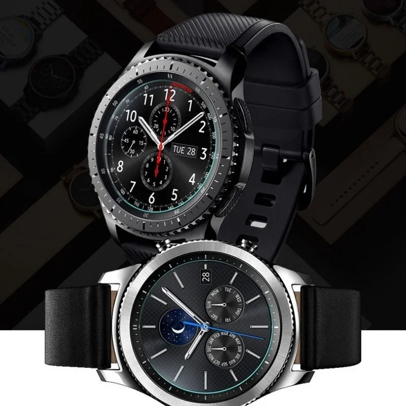 

For Samsung Gear Sport Gear 2 3 4 Zero Tempered Glass 9H Hardness HD Anti - Scratch Smart Watch Screen Guard Film TMOWUK