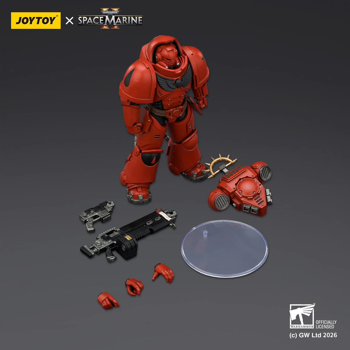 JOYTOY Warhammer 40K Miniatures Ultramarines Space Woves 1/18 Heavy Intercessor Bolt Rifle Pistol Gearticuleerde verzamelfiguur