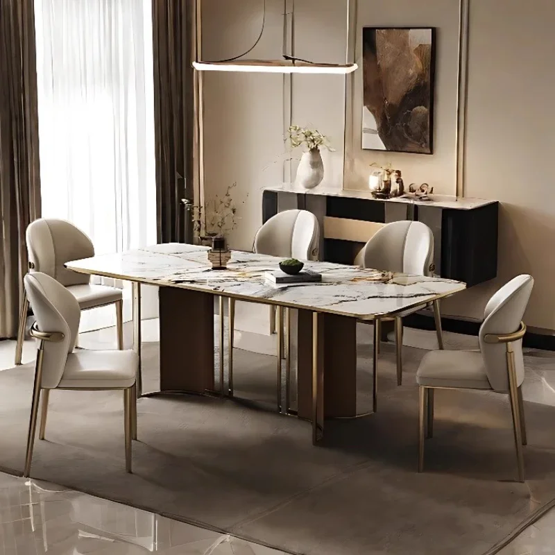 كرسي خفيف فاخر لتناول الطعام مصنوع من الجلد للاسترخاء كرسي منزلي حديث بسيط من جلد البقر الشمالي مسند ظهر أثاث فندقي جمالي كرسي بذراعين