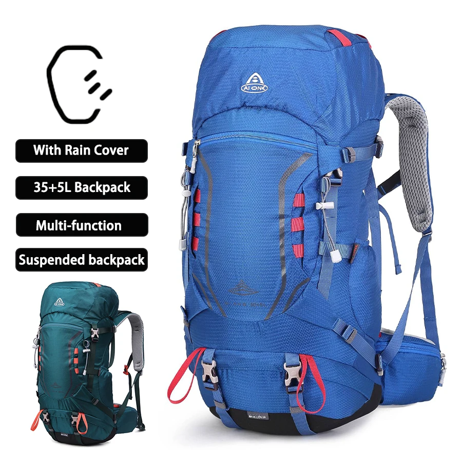 35+5L Climbing Bag Hiking Backpack Men Sport Mountain Backpacks Tourist Rucksack Molle Trekking Backpack Tactical Bag Men Women