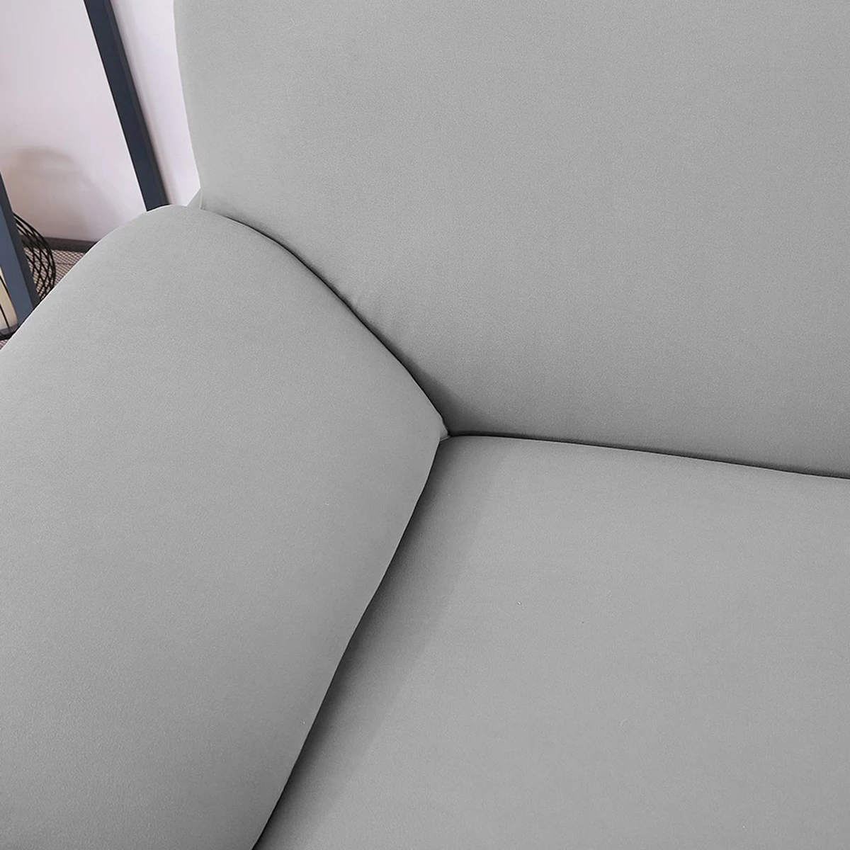 

High Elasticity Anti-Mite Sofa Cover Slipcover Set Stretch Protector Grey Stains Wear Tear 3