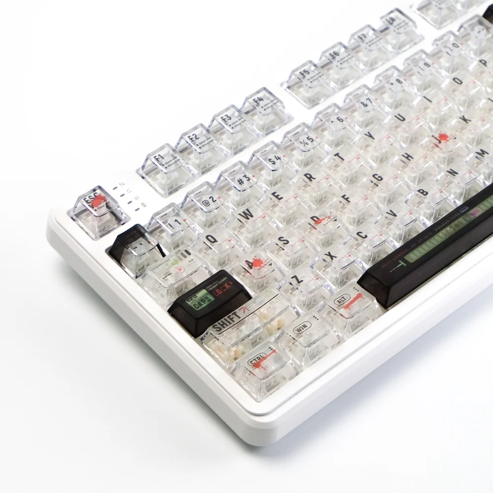 

Эра прозрачный ледяной кристалл клавиатура горячая сублимация настройка оригинальная высота кнопка ПК индивидуальная светопередача и ма