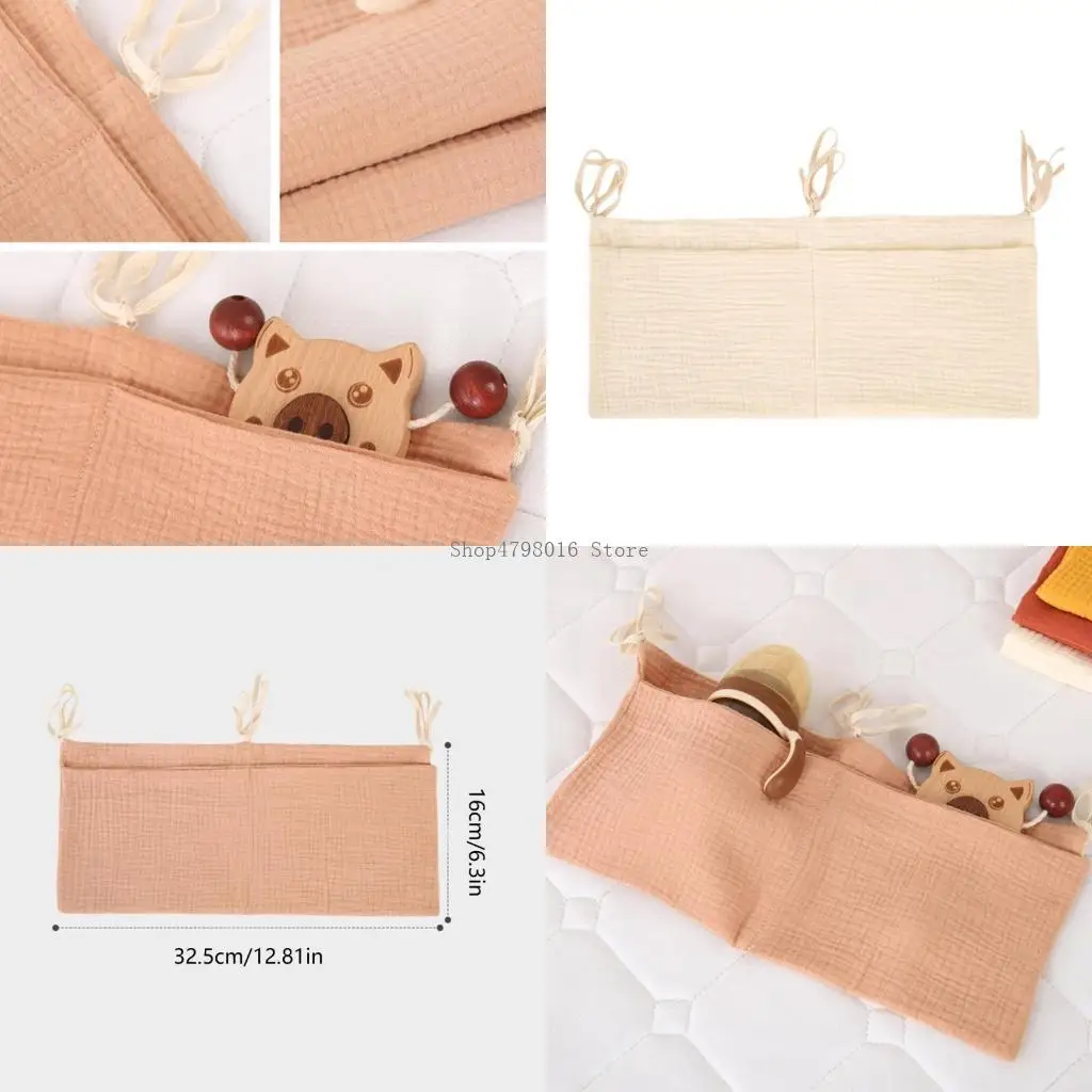 

Convenient Crib Hanging Holder Nursery Storage Bag for Nursery Item Accessories